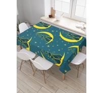 Прямоугольная скатерть JoyArty Влюбленные коты на луне из сатена tc_378778_120x145