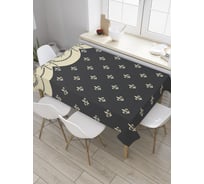 Прямоугольная скатерть JoyArty Геральдика лилии из сатена tc_27947_120x145