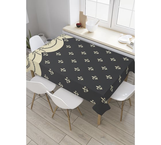 Прямоугольная скатерть JoyArty Геральдика лилии из сатена tc_27947_120x145 1
