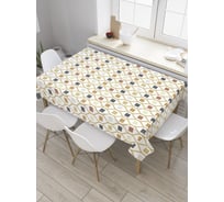 Прямоугольная скатерть JoyArty Квадраты в мозаике из сатена tc_28761_120x145