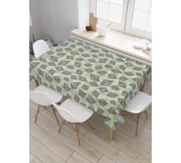 Прямоугольная скатерть JoyArty Многослойные ромбы из сатена tc_28990_120x145