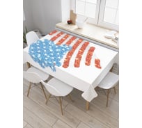 Прямоугольная скатерть JoyArty Сердце Америки из сатена tc_20734_120x145