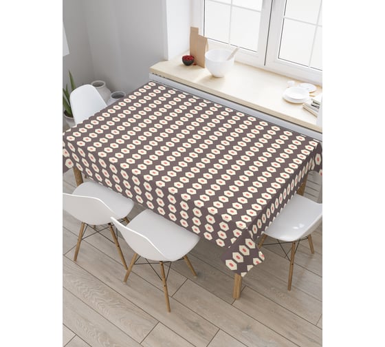 Прямоугольная скатерть JoyArty Квадратные линии из сатена tc_29593_120x145 1