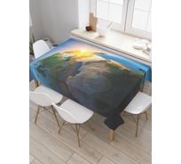 Прямоугольная скатерть JoyArty Зенит солнца из сатена tc_37989_120x145