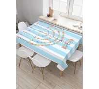 Прямоугольная скатерть JoyArty Подсвечник праздничный из сатена tc_5861_120x145