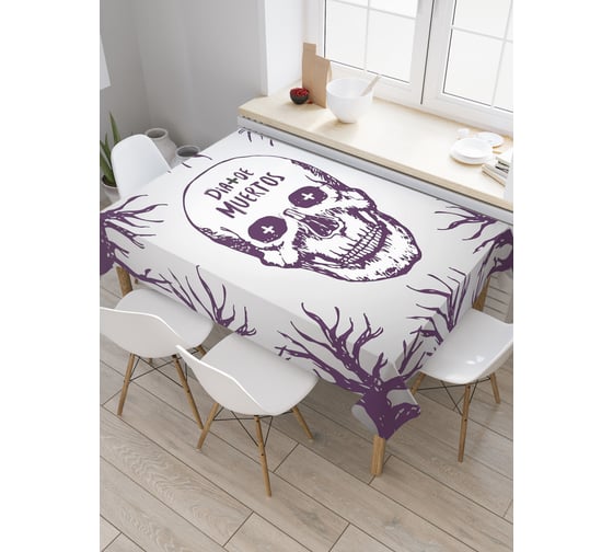 Прямоугольная скатерть JoyArty День мертвых из сатена tc_20606_120x145 1