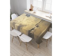 Прямоугольная скатерть JoyArty Густые облака из сатена tc_29187_120x145