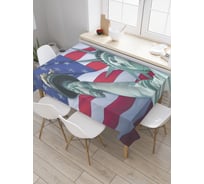 Прямоугольная скатерть JoyArty Символ страны из сатена tc_20695_120x145