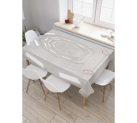 Прямоугольная скатерть JoyArty Коридор в новую жизнь из сатена tc_22117_120x145 1