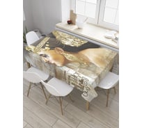 Прямоугольная скатерть JoyArty Портрет Клеопатры из сатена tc_32713_120x145