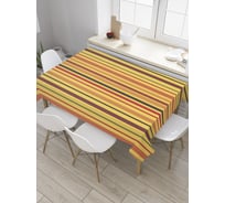 Прямоугольная скатерть JoyArty Полосатое полотно из сатена tc_36464_120x145