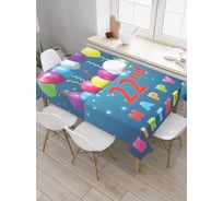 Прямоугольная скатерть JoyArty Здездочные шары из сатена tc_34211_120x145