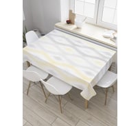 Прямоугольная скатерть JoyArty Ромбовидные зигзаги из сатена tc_34684_120x145