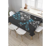 Прямоугольная скатерть JoyArty Снежный образ из сатена tc_6621_120x145