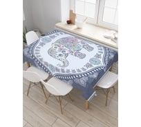 Прямоугольная скатерть JoyArty Значимый слон из сатена tc_22434_120x145