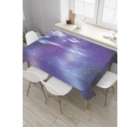 Прямоугольная скатерть JoyArty Созвездие волка из сатена tc_32621_120x145