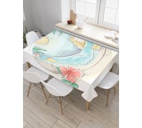 Прямоугольная скатерть JoyArty Пляжная картина из сатена tc_3503_120x145