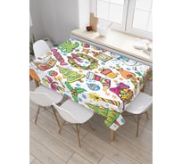Прямоугольная скатерть JoyArty Радостная атмосфера из сатена tc_20275_120x145