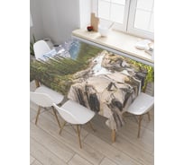 Прямоугольная скатерть JoyArty Зимняя природа из сатена tc_20746_120x145