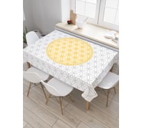 Прямоугольная скатерть JoyArty Солнечная решетка из сатена tc_19506_120x145