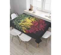 Прямоугольная скатерть JoyArty Грива растамана из сатена tc_36085_120x145