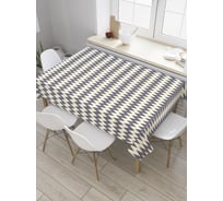 Прямоугольная скатерть JoyArty Контрастные зигзаги из сатена tc_31736_120x145