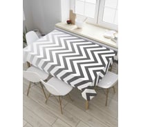 Прямоугольная скатерть JoyArty Зигзаги с градиентом из сатена tc_8718_120x145