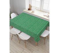 Прямоугольная скатерть JoyArty Зеленое веселье из сатена tc_78066_120x145