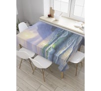Прямоугольная скатерть JoyArty Прибрежные волны из сатена tc_31565_120x145