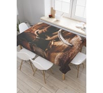 Прямоугольная скатерть JoyArty Ковбойская обувь из сатена tc_23113_120x145