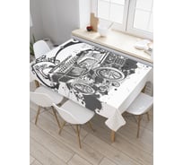 Прямоугольная скатерть JoyArty Средневековая машина из сатена tc_31046_120x145