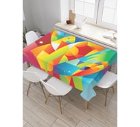 Прямоугольная скатерть JoyArty Модерные рыбы из сатена tc_21764_120x145