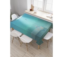 Прямоугольная скатерть JoyArty Похищение прищельцами из сатена tc_19603_120x145