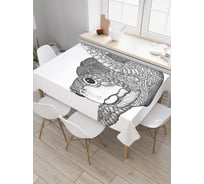 Прямоугольная скатерть JoyArty Графическая черепашка из сатена tc_30879_120x145