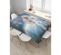 Прямоугольная скатерть JoyArty Привет из космоса из сатена tc_7131_120x145