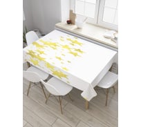 Прямоугольная скатерть JoyArty Золотой звездопад из сатена tc_33791_120x145