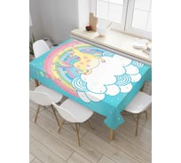 Прямоугольная скатерть JoyArty Радужный единорог из сатена tc_59622_120x145