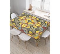 Прямоугольная скатерть JoyArty Разноцветный орнамент из сатена tc_30426_120x145