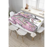 Прямоугольная скатерть JoyArty Китайское божество из сатена tc_36665_120x145