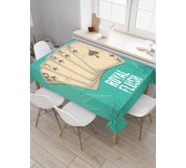 Прямоугольная скатерть JoyArty Ройал флэш из сатена tc_22030_120x145