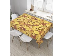 Прямоугольная скатерть JoyArty Золотая осень из сатена tc_34057_120x145