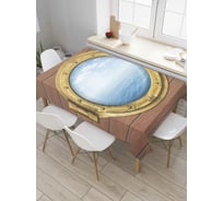 Прямоугольная скатерть JoyArty Морское спокойствие из сатена tc_7096_120x145