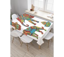 Прямоугольная скатерть JoyArty Индуизм в узорах из сатена tc_19281_120x145
