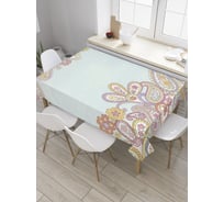 Прямоугольная скатерть JoyArty Рисованные пейсли из сатена tc_31623_120x145