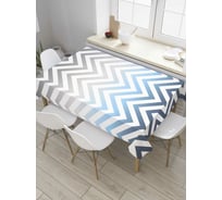 Прямоугольная скатерть JoyArty Зигзаги с градиентом из сатена tc_8713_120x145