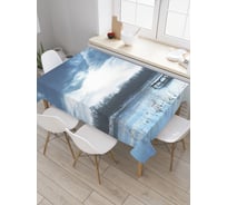 Прямоугольная скатерть JoyArty Гроза и тучи из сатена tc_30200_120x145