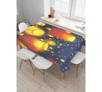 Прямоугольная скатерть JoyArty Китайские фонари из сатена tc_38782_120x145