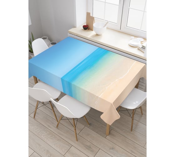 Прямоугольная скатерть JoyArty Море переливается из сатена tc_18944_120x145 1