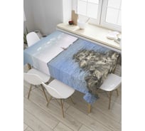 Прямоугольная скатерть JoyArty Каменный пирс из сатена tc_7893_120x145