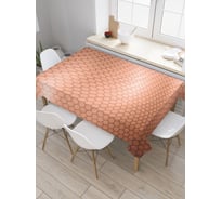 Прямоугольная скатерть JoyArty Изгибы металла из сатена tc_38244_120x145